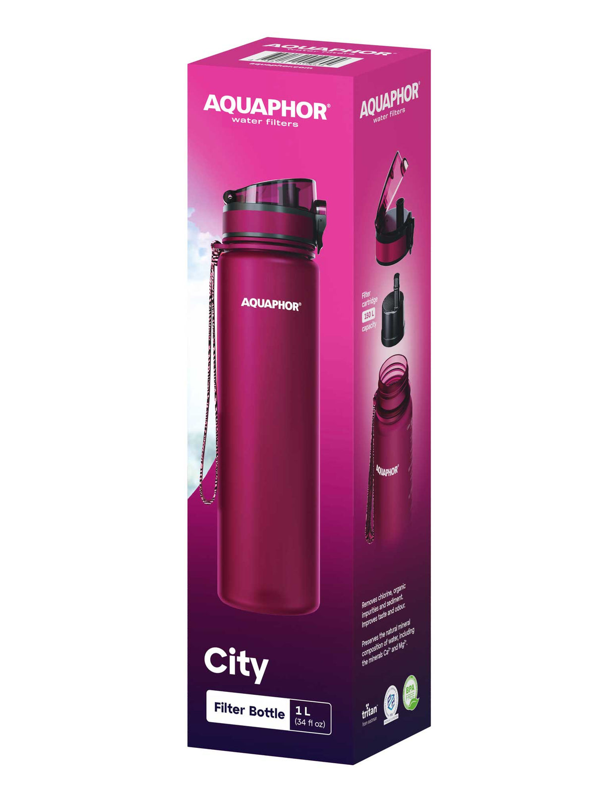 AQUAPHOR Филтрираща бутилка City 1000 ml