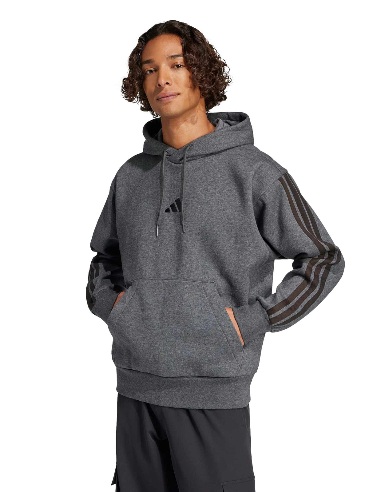 ADIDAS SPORTSWEAR Суитшърт Essentials 3-Stripes Fleece Hoodie