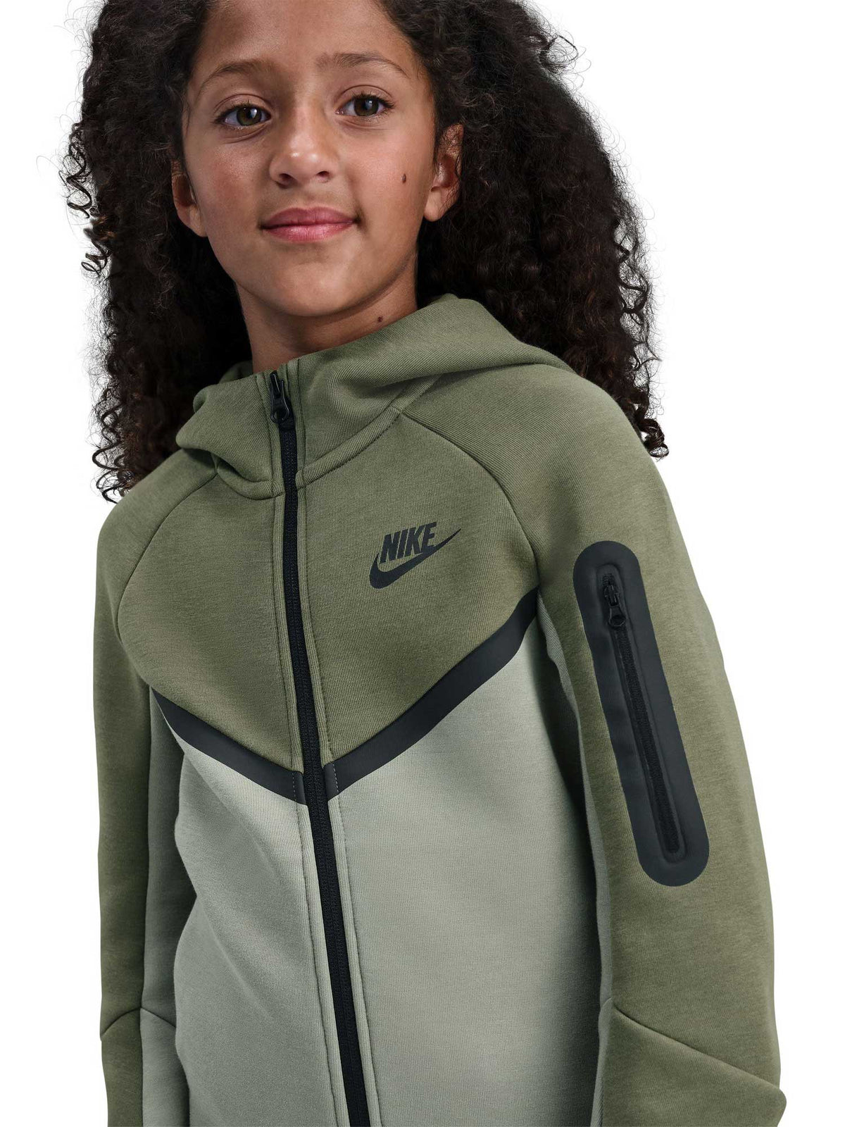 NIKE Суитшърт B NSW TCH FLC FZ - PD