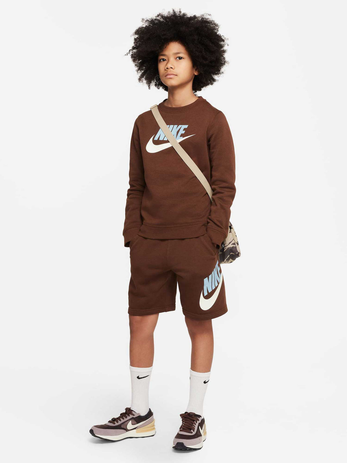 NIKE Блуза B NSW CLUB HBR CREW
