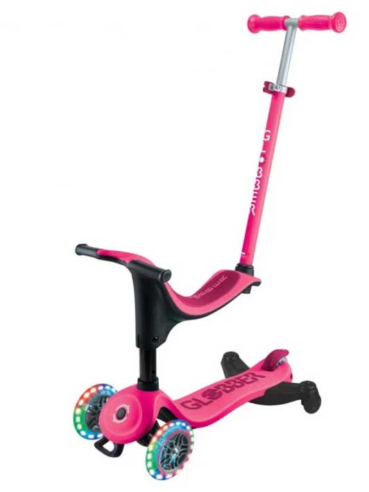 GLOBBER Тротинетка 4 в 1 GO UP SPORTY LIGHTS 360