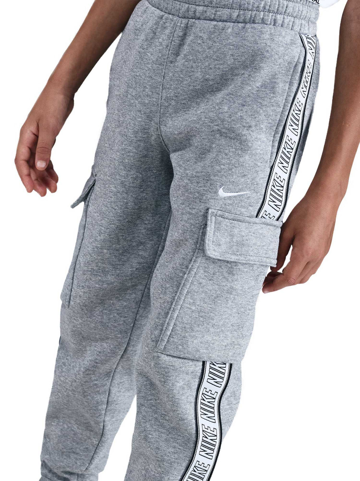 NIKE Спортно долнище K NSW CLUB+ FLC CRGO PNT