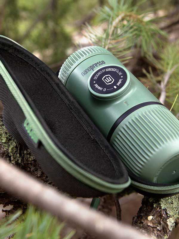 WACACO Кафемашина Nanopresso Classic + калъф, Moss Green