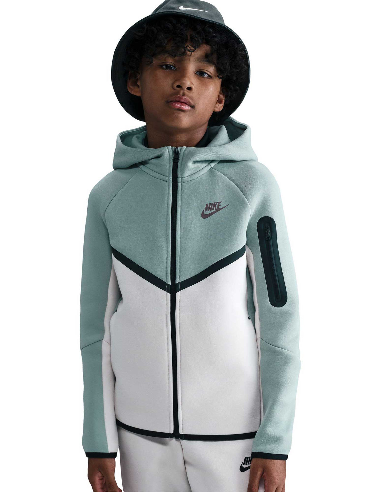 NIKE Суитшърт B NSW TCH FLC FZ - PD