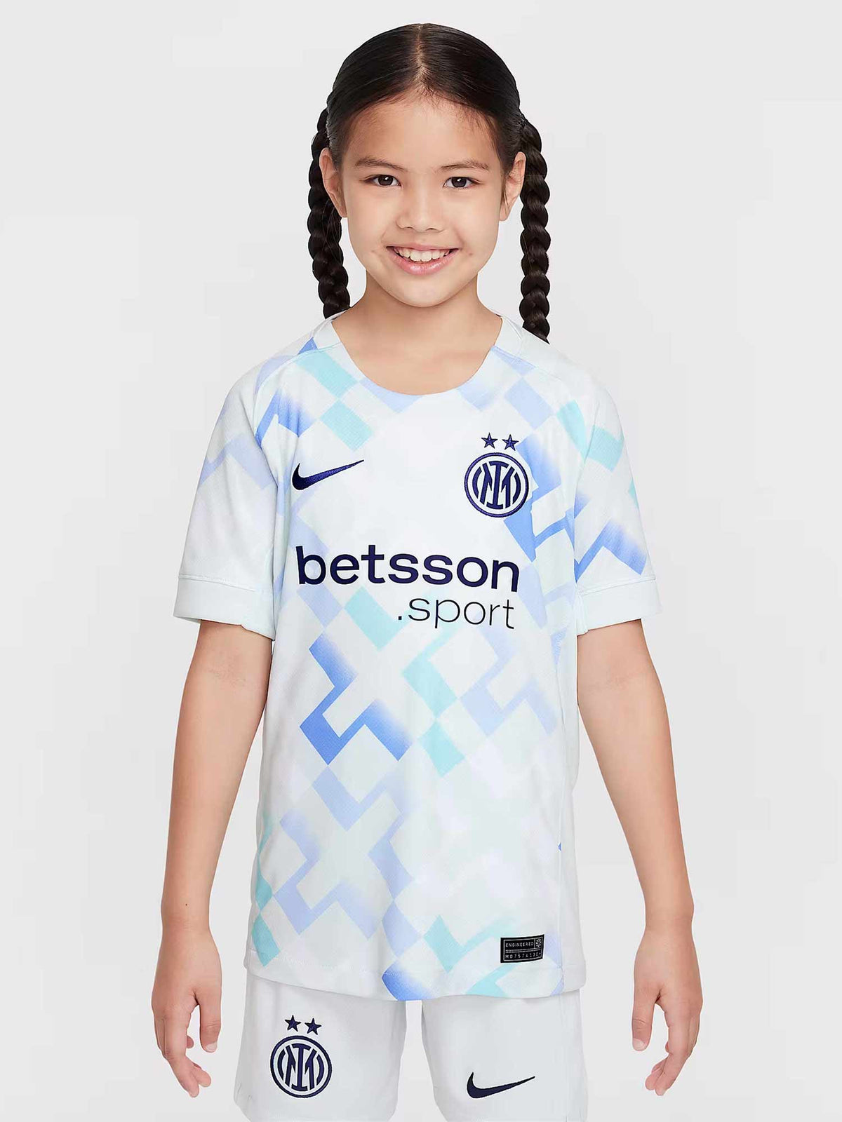 NIKE Тениска INTER Y NK DF JSY SS STAD AW