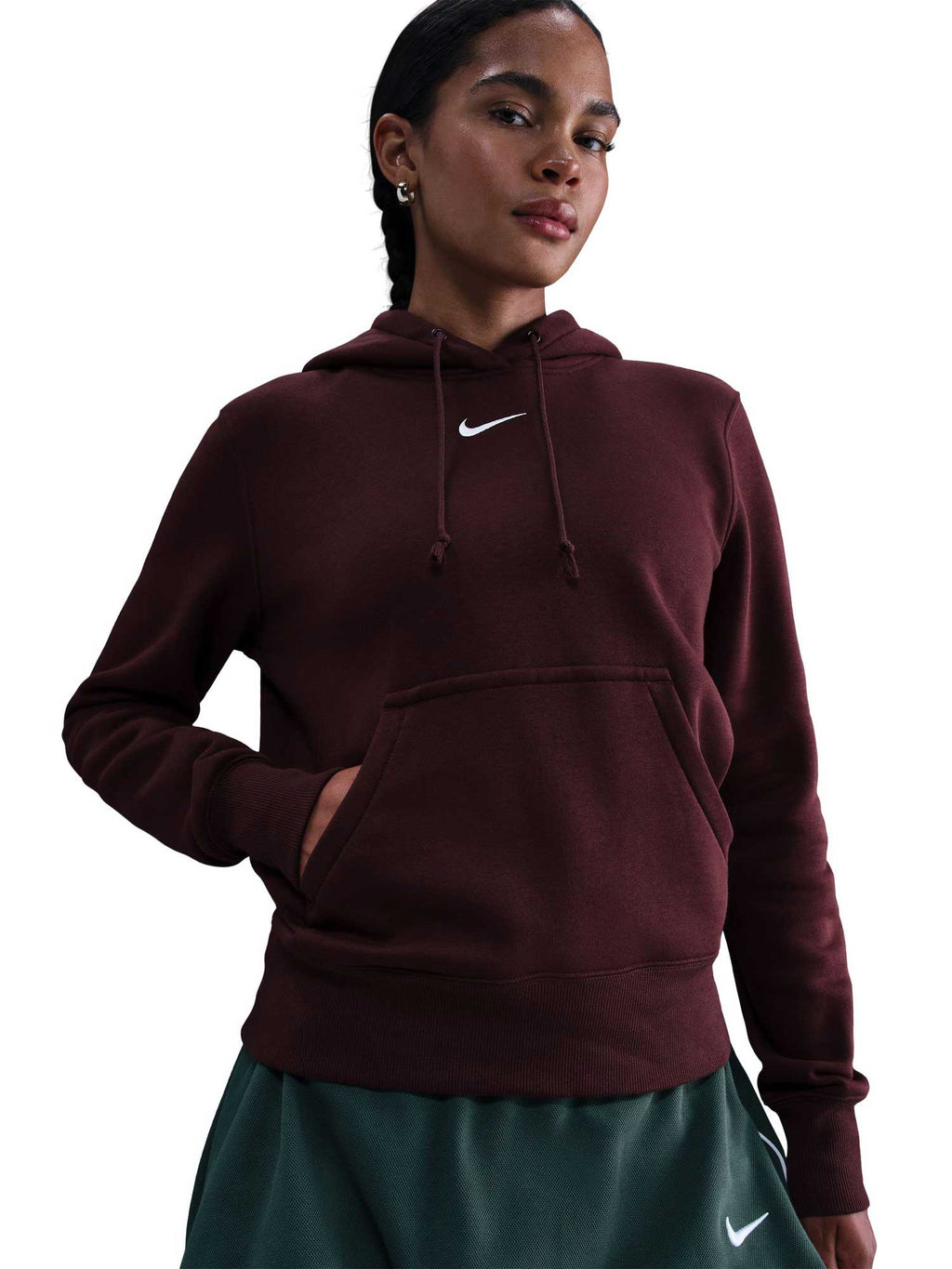 NIKE Суитшърт W NSW PHNX FLC STD PO HOODIE