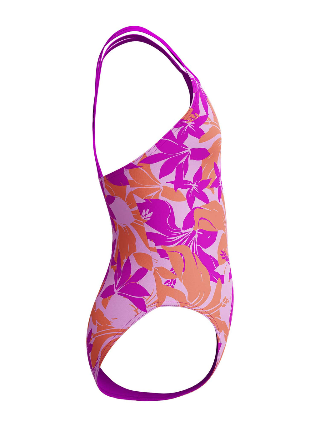 SPEEDO Цял бански GIRLS PRINTED TWINSTRAP