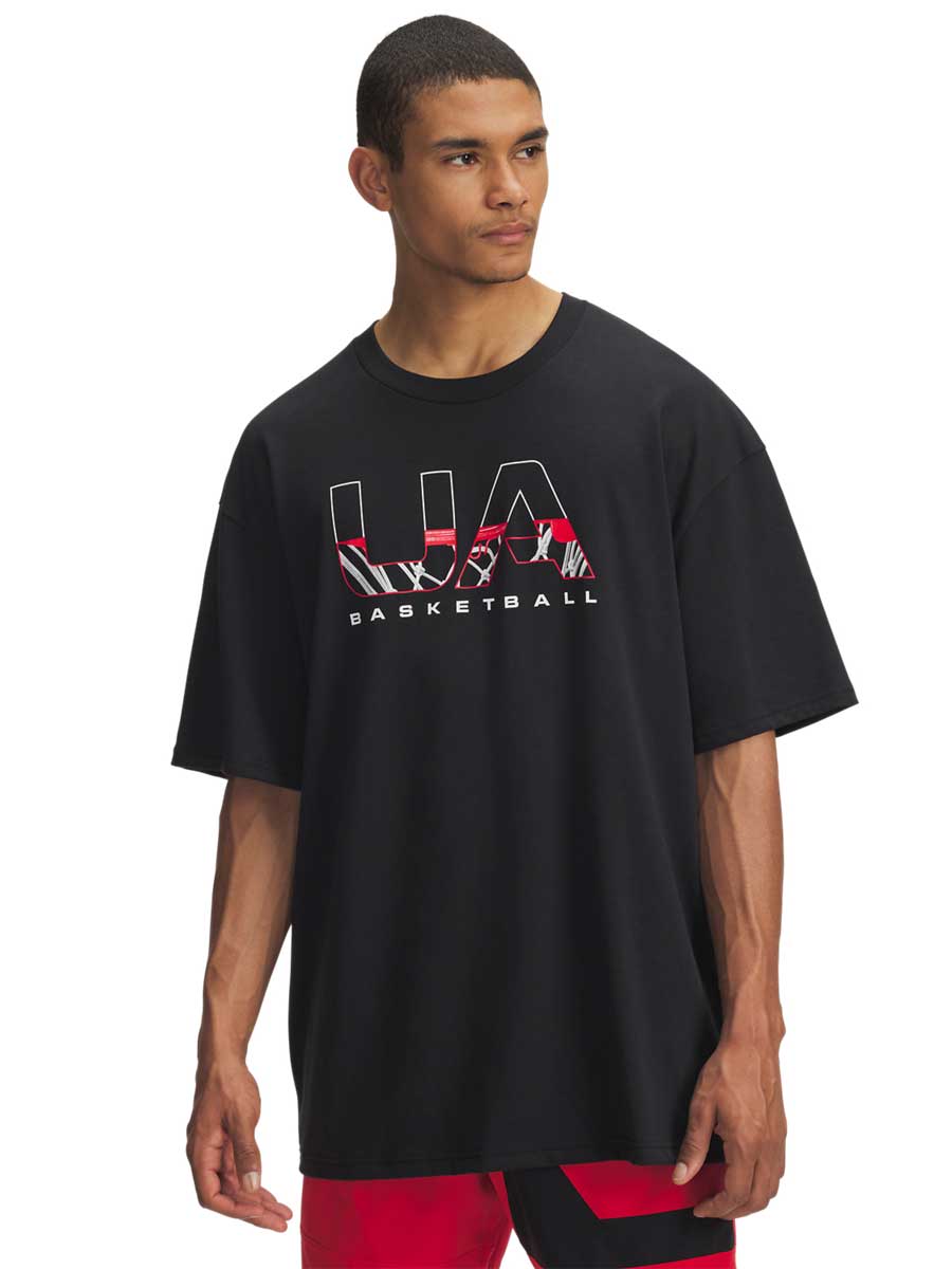 UNDER ARMOUR Тениска UA M HWT Hoops Branded SS