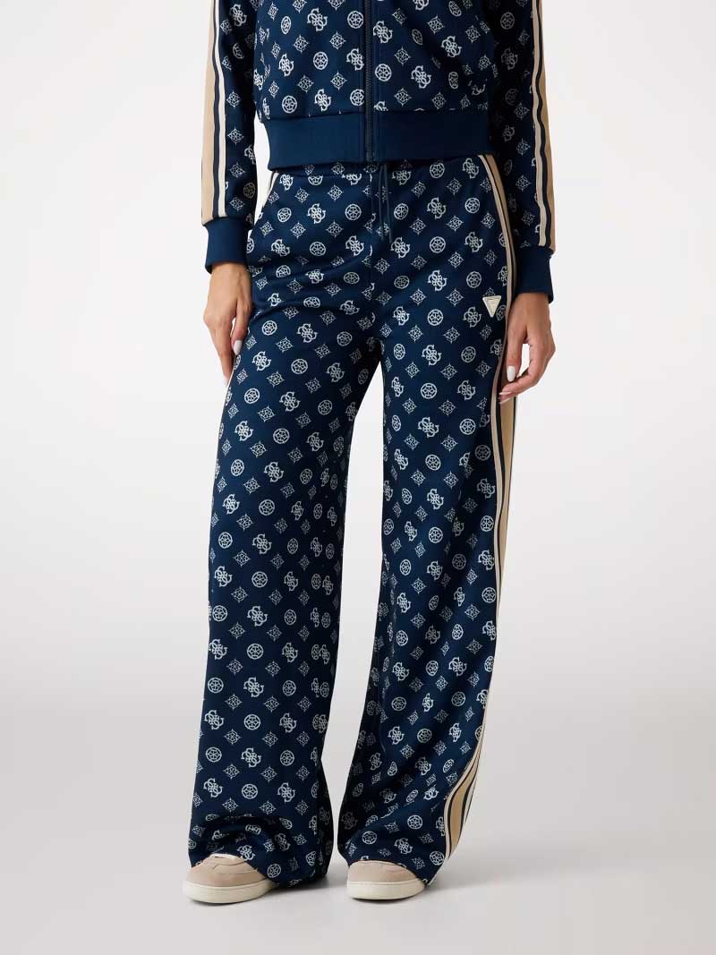 GUESS Спортно долнище PEONY TAPED STRAIGHT