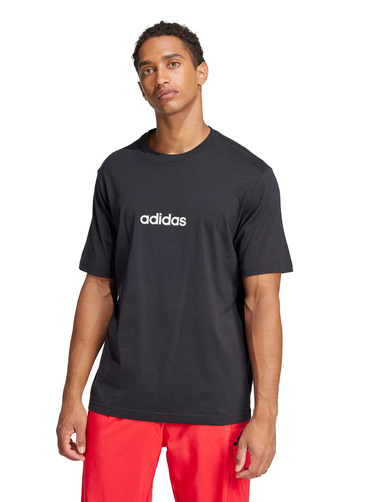 ADIDAS SPORTSWEAR Тениска Essentials Linear Single Jersey Tee