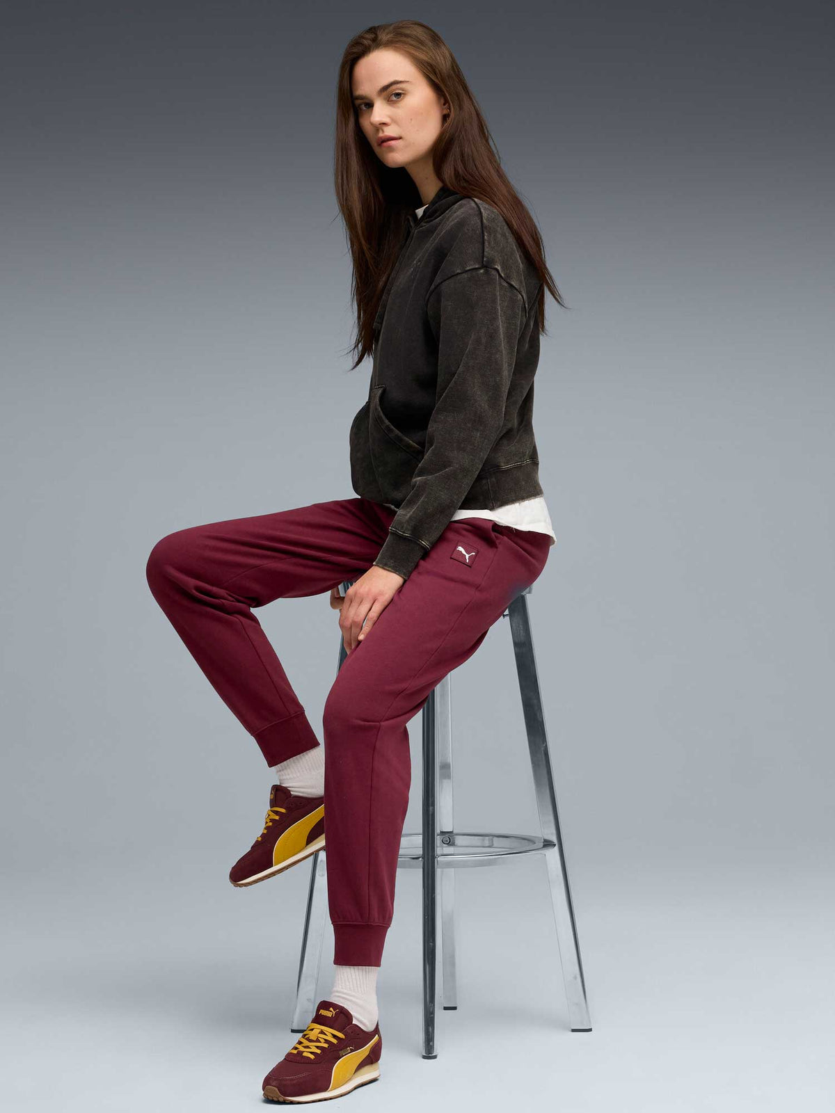 PUMA Суитшърт ESS ELEVATED Relaxed Wash Hoodie FL