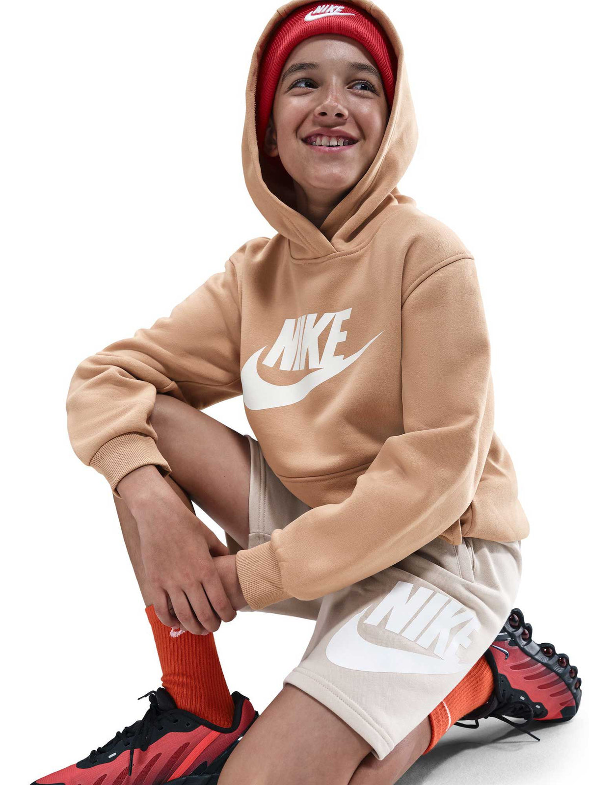 NIKE Суитшърт K NSW CLUB FLC HDY HBR