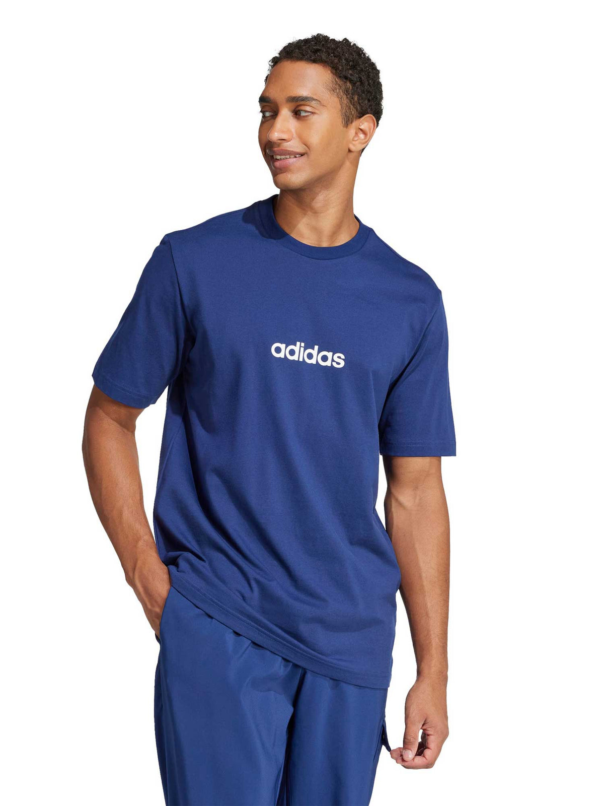 ADIDAS SPORTSWEAR Тениска Essentials Linear Single Jersey Tee