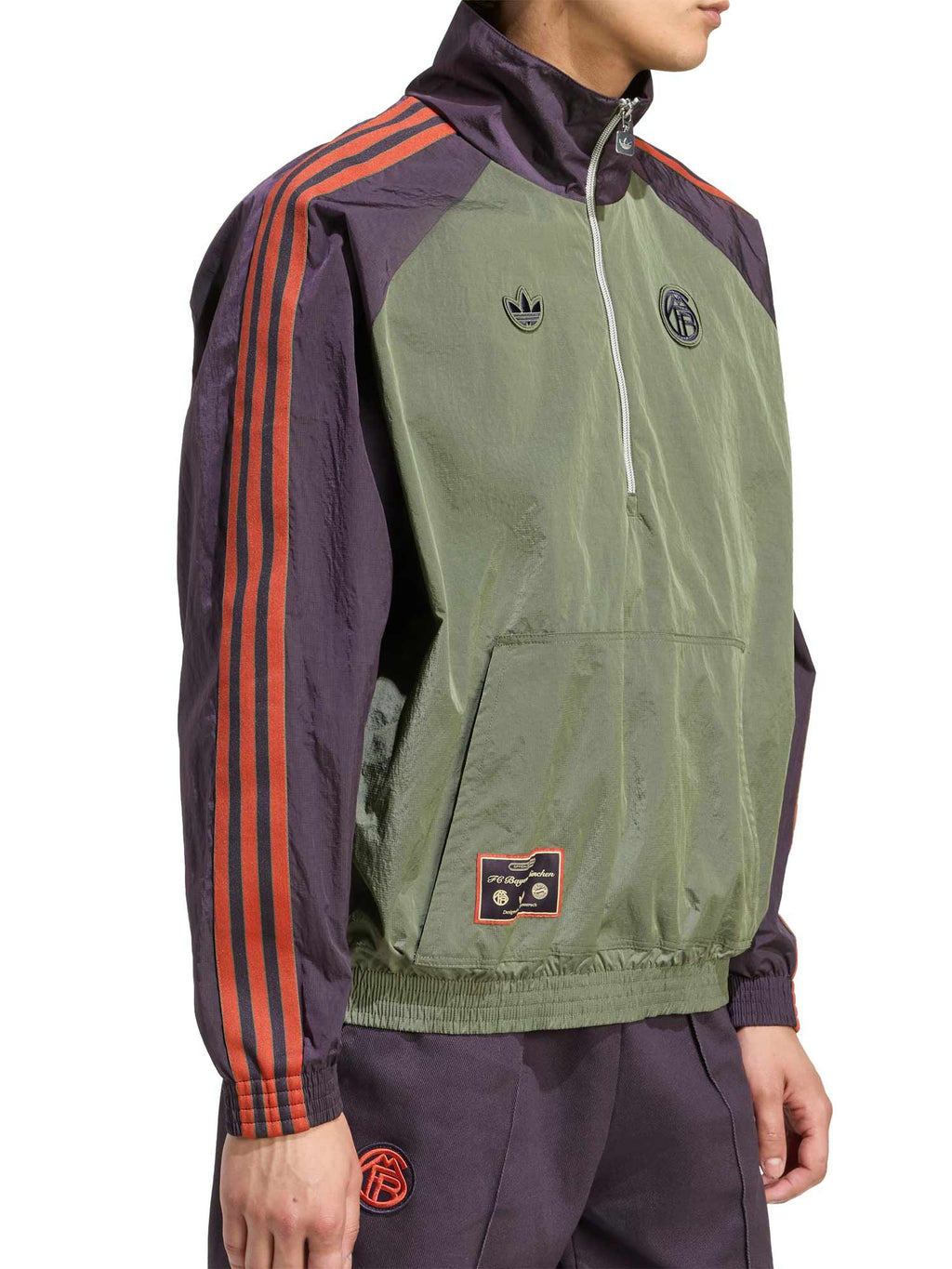 ADIDAS ORIGINALS Спортно горнище FC Bayern Terrace Icons Half-Zip
