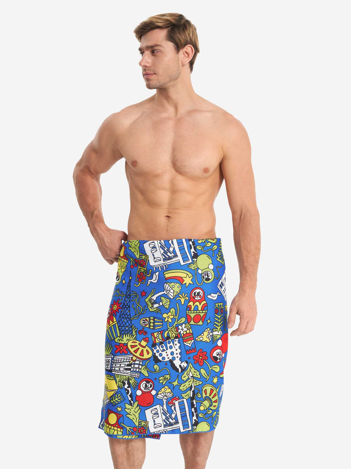 JOSS Кърпа Printed Microfibre Absorbent Swimming Towel