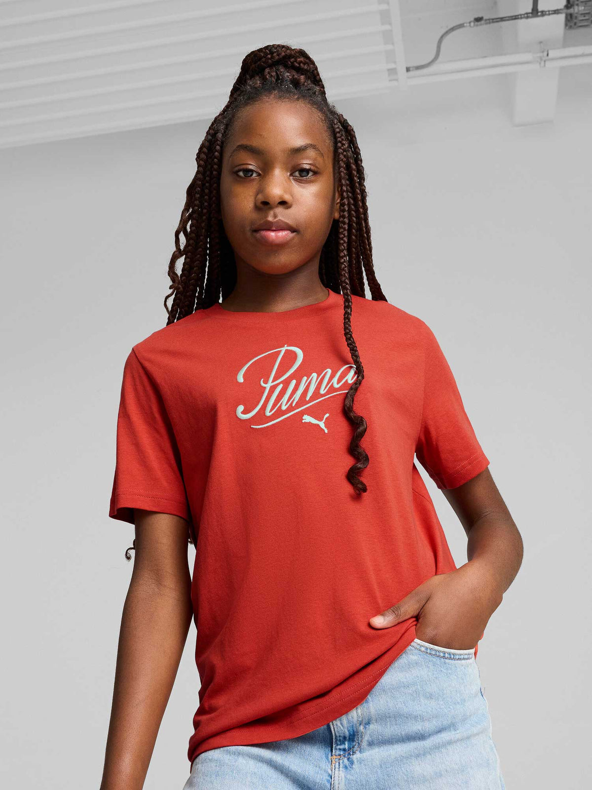 PUMA Тениска ESS SCRIPT Tee G