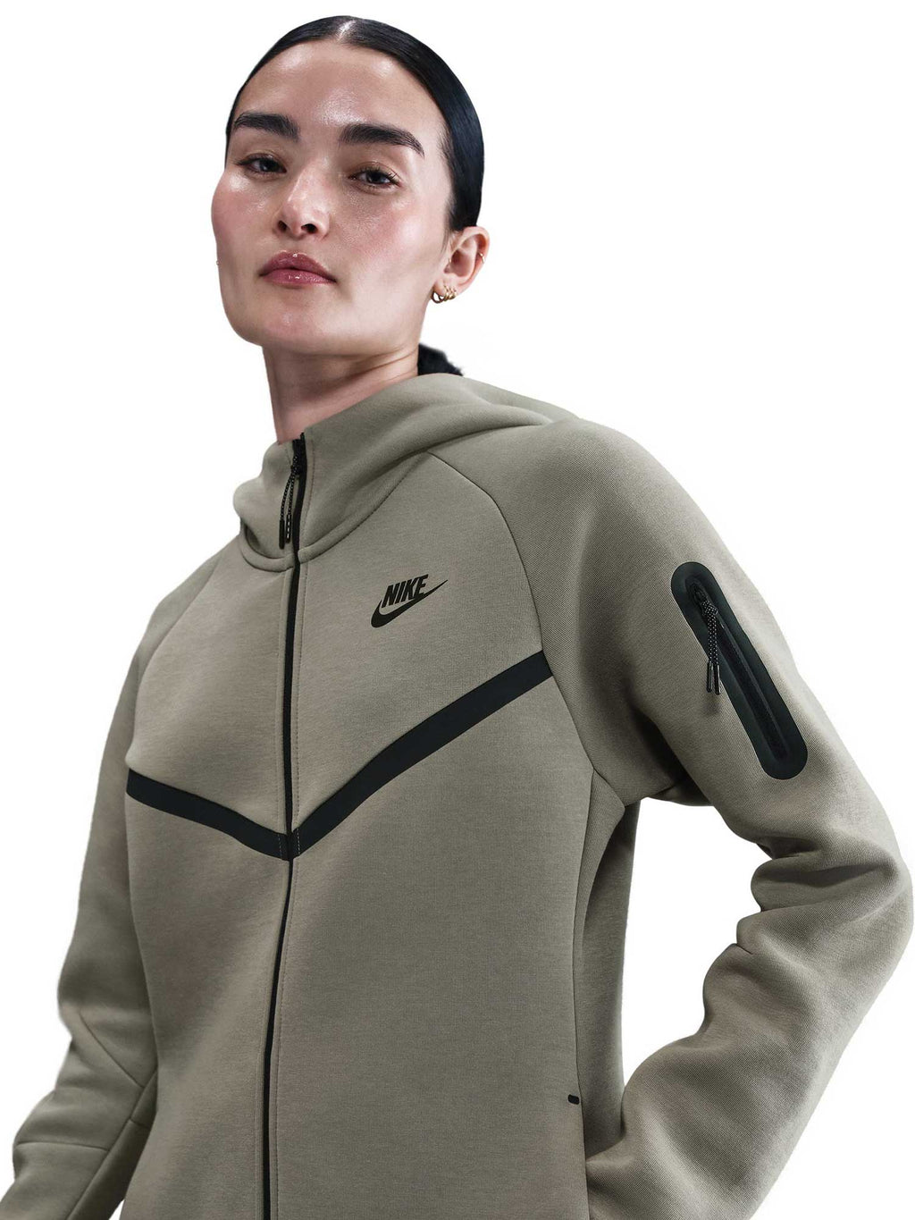 NIKE Суитшърт W NSW TCH FLC WR FZ HDY 2