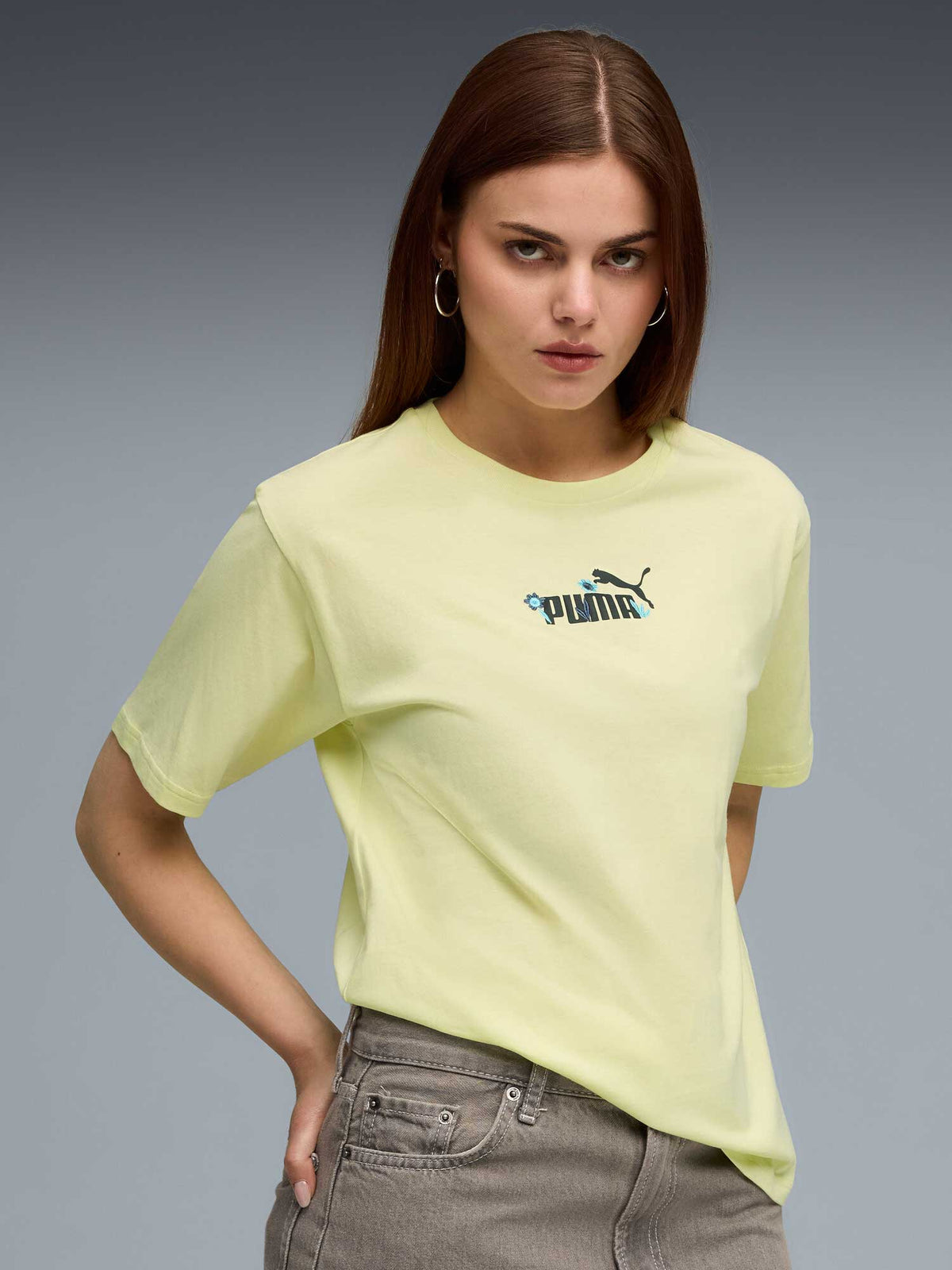 PUMA Тениска ESS NATURE 2.0 Relaxed Tee