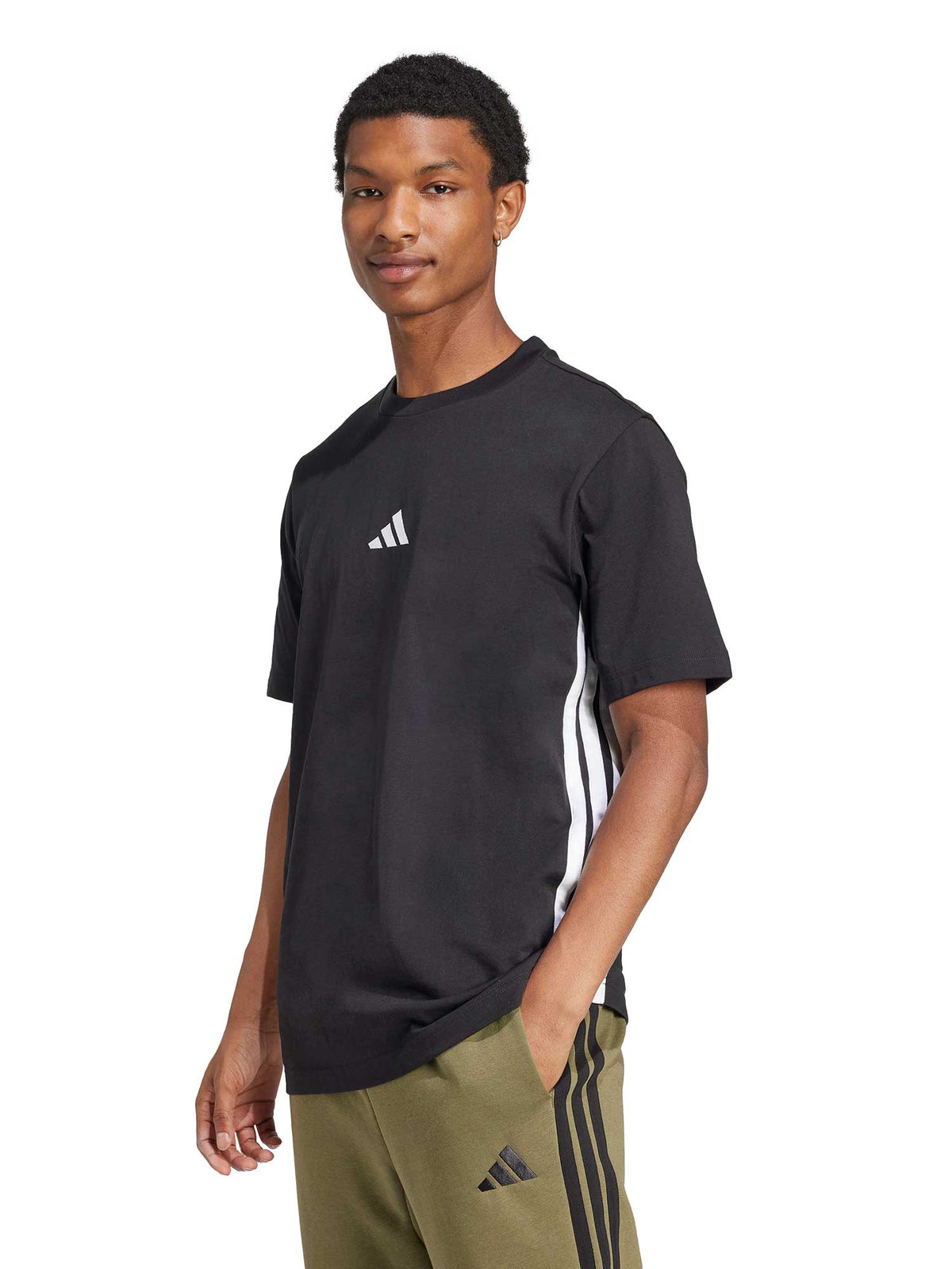 ADIDAS SPORTSWEAR Тениска Essentials 3-Stripes Single Jersey T-Shirt