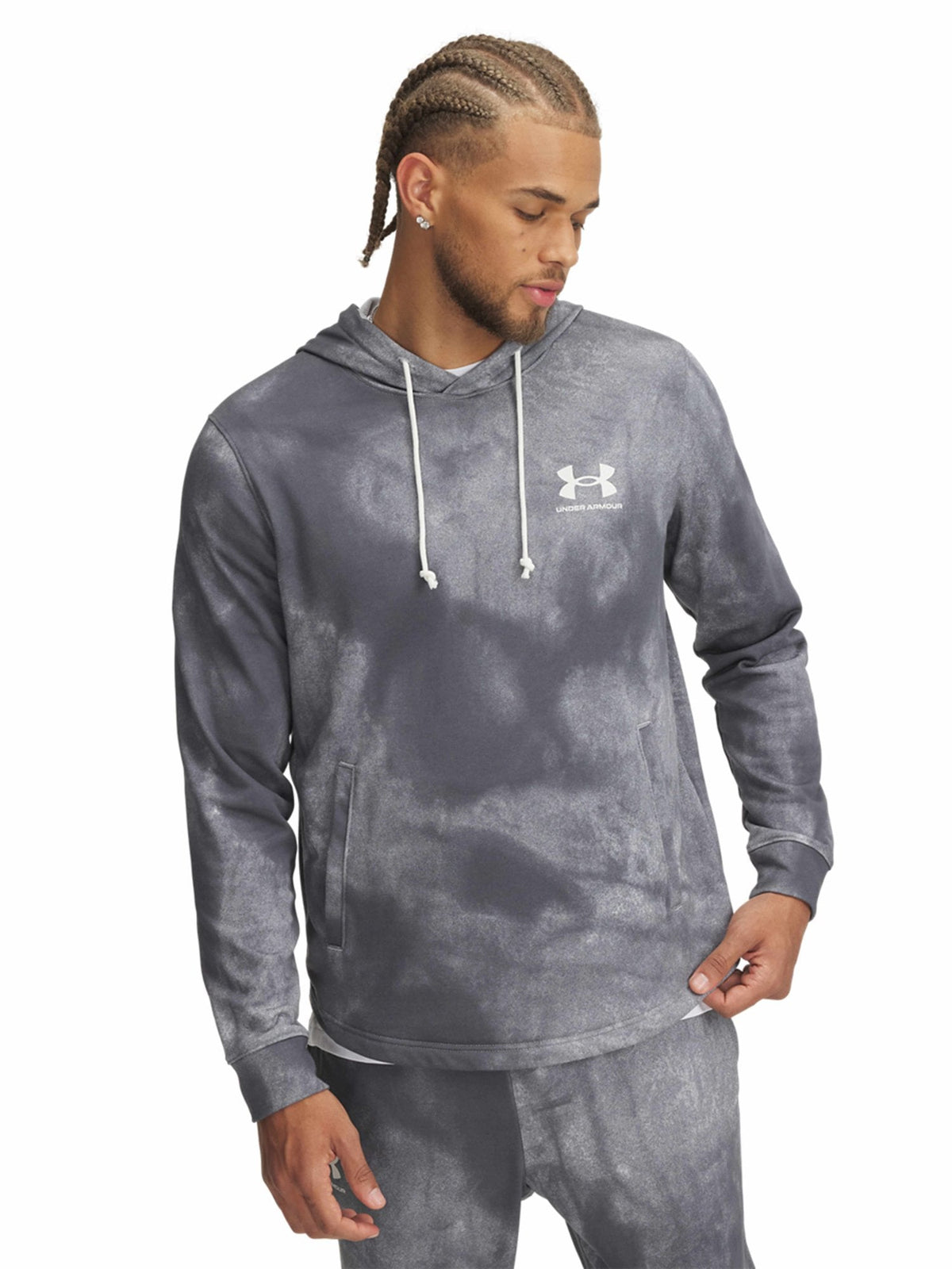 UNDER ARMOUR Суитшърт Rival Terry AOP Hood Q1