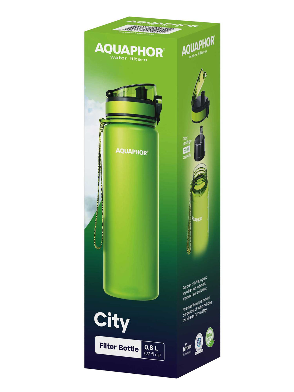 AQUAPHOR Филтрираща бутилка City 800 ml